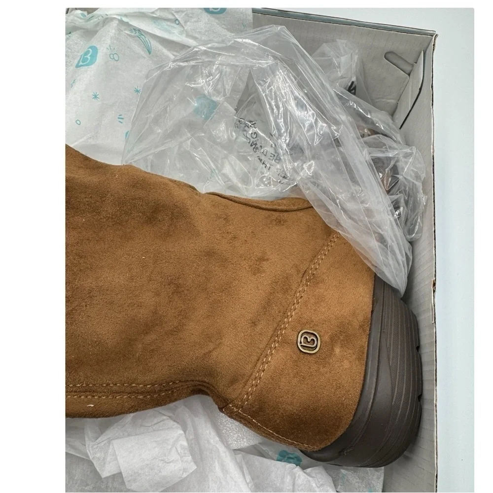 BZEES Boomerang Tall Stretch Boots Toffee NIB US 6 Knee High